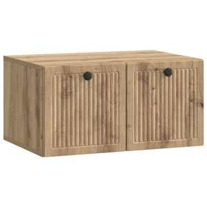 vidaXL Oglindă TV montată pe perete Stejar Artizanal 59, 5 x 41 x 30 cm imagine