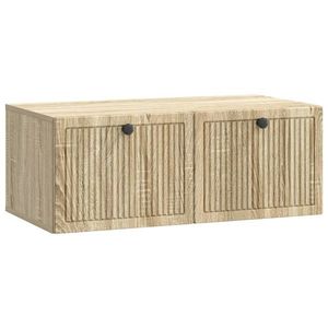 vidaXL Oglindă TV montată pe perete Stejar Sonoma 78, 5 x 41 x 30 cm imagine