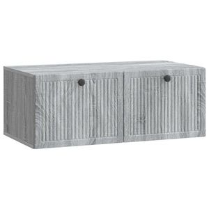 vidaXL Oglindă TV montată pe perete Sonoma gri 78, 5 x 41 x 30 cm imagine