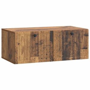 vidaXL Oglindă TV montată pe perete Lemn vechi 78, 5 x 41 x 30 cm imagine
