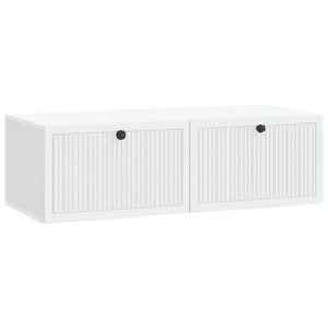 vidaXL Oglindă TV montată pe perete Alb 98 x 41 x 30 cm Lemn prelucrat imagine