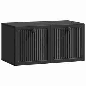 vidaXL Oglindă TV montată pe perete Pe perete Negru 59, 5 x 31 x 30 cm imagine