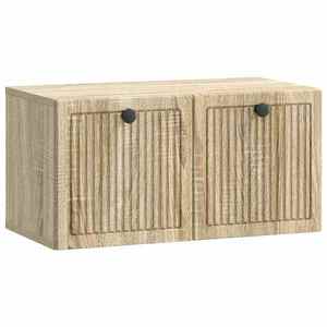 vidaXL Oglindă TV montată pe perete Stejar Sonoma 59, 5 x 31 x 30 cm imagine