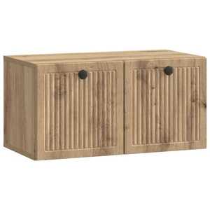 vidaXL Oglindă TV montată pe perete Stejar Artizanal 59, 5 x 31 x 30 cm imagine