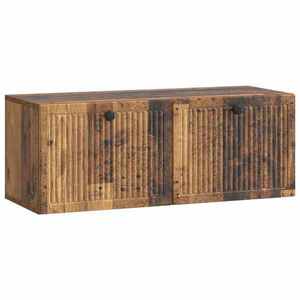 vidaXL Oglindă TV montată pe perete Lemn vechi 78, 5 x 31 x 30 cm imagine