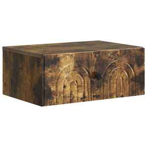 vidaXL Dulap de noapte suspendat Stejar fumuriu 49 x 34, 5 x 20 cm imagine