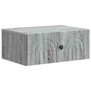 vidaXL Dulap de noapte suspendat Sonoma gri 49 x 34, 5 x 20 cm imagine
