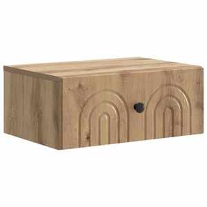 vidaXL Dulap de noapte suspendat Stejar Artizanal 49 x 34, 5 x 20 cm imagine