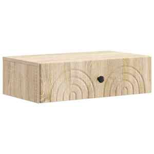 vidaXL Masă laterală montată pe perete Stejar Sonoma 59 x 34, 5 x 17 cm imagine
