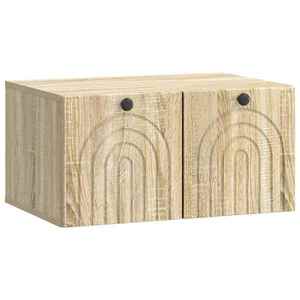 vidaXL Oglindă TV montată pe perete Stejar Sonoma 59, 5 x 41 x 30 cm imagine