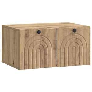 vidaXL Oglindă TV montată pe perete Stejar Artizanal 59, 5 x 41 x 30 cm imagine