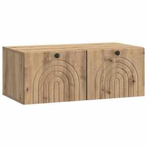 vidaXL Oglindă TV montată pe perete Stejar Artizanal 78, 5 x 41 x 30 cm imagine