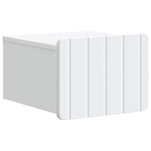 vidaXL Dulap de noapte suspendat Alb 33 x 34, 5 x 24 cm Lemn prelucrat imagine