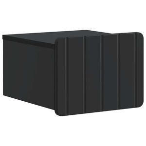 vidaXL Dulap de noapte suspendat cu sertar Negru 33 x 34, 5 x 24 cm imagine
