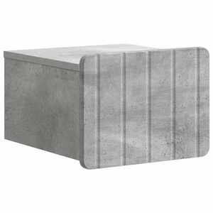 vidaXL Dulap de noapte suspendat cu sertar Gri Beton 33 x 34, 5 x 24 cm imagine