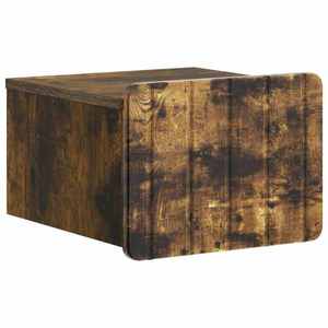 vidaXL Dulap de noapte suspendat Stejar fumuriu 33 x 34, 5 x 24 cm imagine