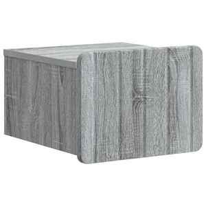 vidaXL Dulap de noapte suspendat Sonoma gri 33 x 34, 5 x 24 cm imagine