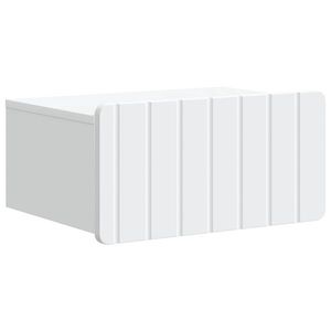 vidaXL Dulap de noapte suspendat Alb 49 x 34, 5 x 24 cm Lemn prelucrat imagine