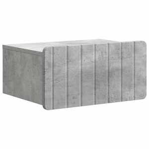 vidaXL Dulap de noapte suspendat cu sertar Gri Beton 49 x 34, 5 x 24 cm imagine