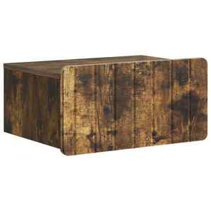 vidaXL Dulap de noapte suspendat Stejar fumuriu 49 x 34, 5 x 24 cm imagine