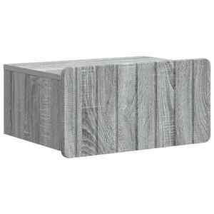 vidaXL Dulap de noapte suspendat Sonoma gri 49 x 34, 5 x 24 cm imagine