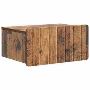vidaXL Dulap de noapte suspendat Lemn vechi 49 x 34, 5 x 24 cm imagine