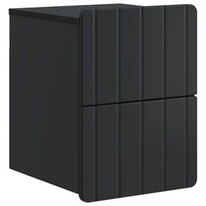 vidaXL Dulap de noapte suspendat cu sertar Negru 33 x 34, 5 x 43 cm imagine