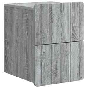 vidaXL Dulap de noapte suspendat Sonoma gri 33 x 34, 5 x 43 cm imagine