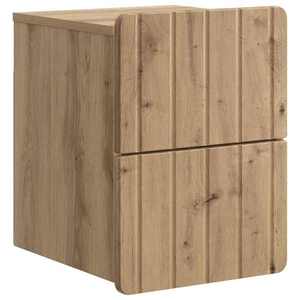 vidaXL Dulap de noapte suspendat Stejar Artizanal 33 x 34, 5 x 43 cm imagine