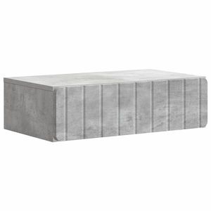 vidaXL Masă laterală montată pe perete Gri Beton 59 x 34, 5 x 17 cm imagine