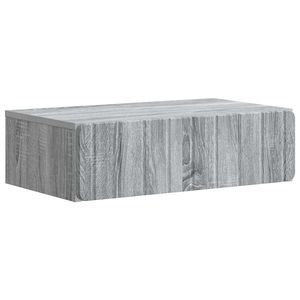 vidaXL Masă laterală montată pe perete Sonoma gri 59 x 34, 5 x 17 cm imagine