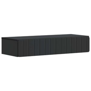 vidaXL Masă laterală montată pe perete Negru 87, 5 x 34, 5 x 17 cm imagine