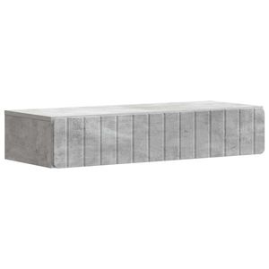 vidaXL Masă laterală montată pe perete Gri Beton 87, 5 x 34, 5 x 17 cm imagine