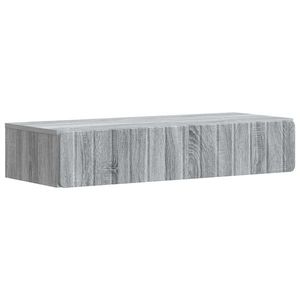 vidaXL Masă laterală montată pe perete Sonoma gri 87, 5 x 34, 5 x 17 cm imagine