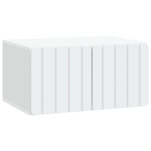 vidaXL Oglindă TV montată pe perete Pe perete Alb 59, 5 x 41 x 30 cm imagine