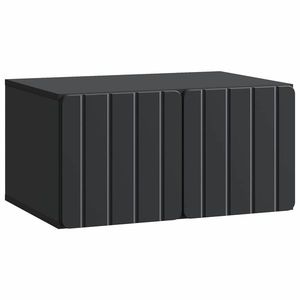 vidaXL Oglindă TV montată pe perete Pe perete Negru 59, 5 x 41 x 30 cm imagine