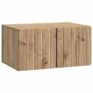 vidaXL Oglindă TV montată pe perete Stejar Artizanal 59, 5 x 41 x 30 cm imagine