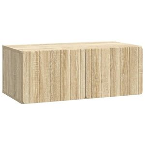 vidaXL Oglindă TV montată pe perete Stejar Sonoma 78, 5 x 41 x 30 cm imagine