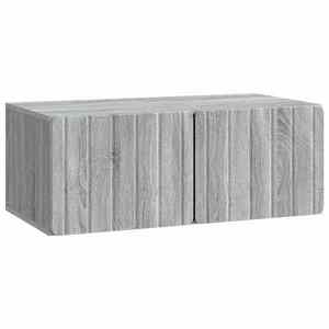 vidaXL Oglindă TV montată pe perete Sonoma gri 78, 5 x 41 x 30 cm imagine
