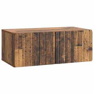 vidaXL Oglindă TV montată pe perete Lemn vechi 78, 5 x 41 x 30 cm imagine