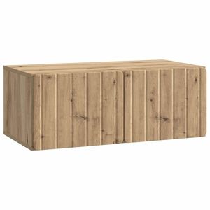 vidaXL Oglindă TV montată pe perete Stejar Artizanal 78, 5 x 41 x 30 cm imagine