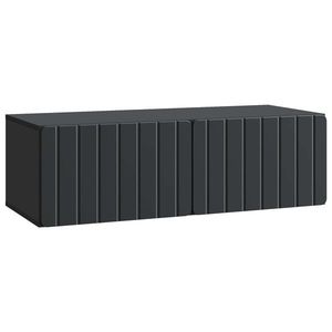 vidaXL Oglindă TV montată pe perete Pe perete Negru 98 x 41 x 30 cm imagine