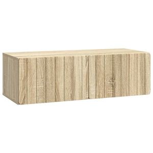 vidaXL Oglindă TV montată pe perete Stejar Sonoma 98 x 41 x 30 cm imagine