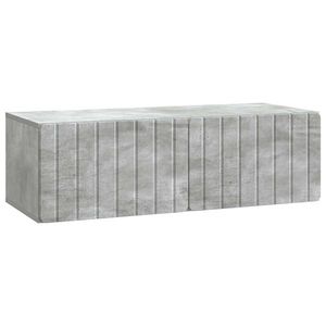 vidaXL Oglindă TV montată pe perete Gri Beton 98 x 41 x 30 cm imagine