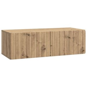 vidaXL Oglindă TV montată pe perete Stejar Artizanal 98 x 41 x 30 cm imagine
