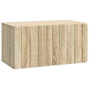 vidaXL Oglindă TV montată pe perete Stejar Sonoma 59, 5 x 31 x 30 cm imagine