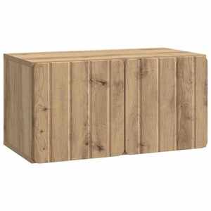 vidaXL Oglindă TV montată pe perete Stejar Artizanal 59, 5 x 31 x 30 cm imagine