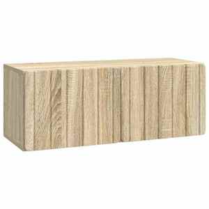 vidaXL Oglindă TV montată pe perete Stejar Sonoma 78, 5 x 31 x 30 cm imagine