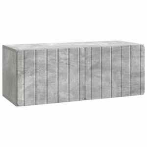 vidaXL Oglindă TV montată pe perete Gri Beton 78, 5 x 31 x 30 cm imagine