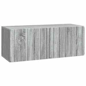 vidaXL Oglindă TV montată pe perete Sonoma gri 78, 5 x 31 x 30 cm imagine